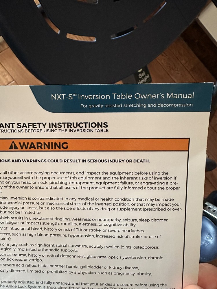 Teeter NXT-S Inversion Table