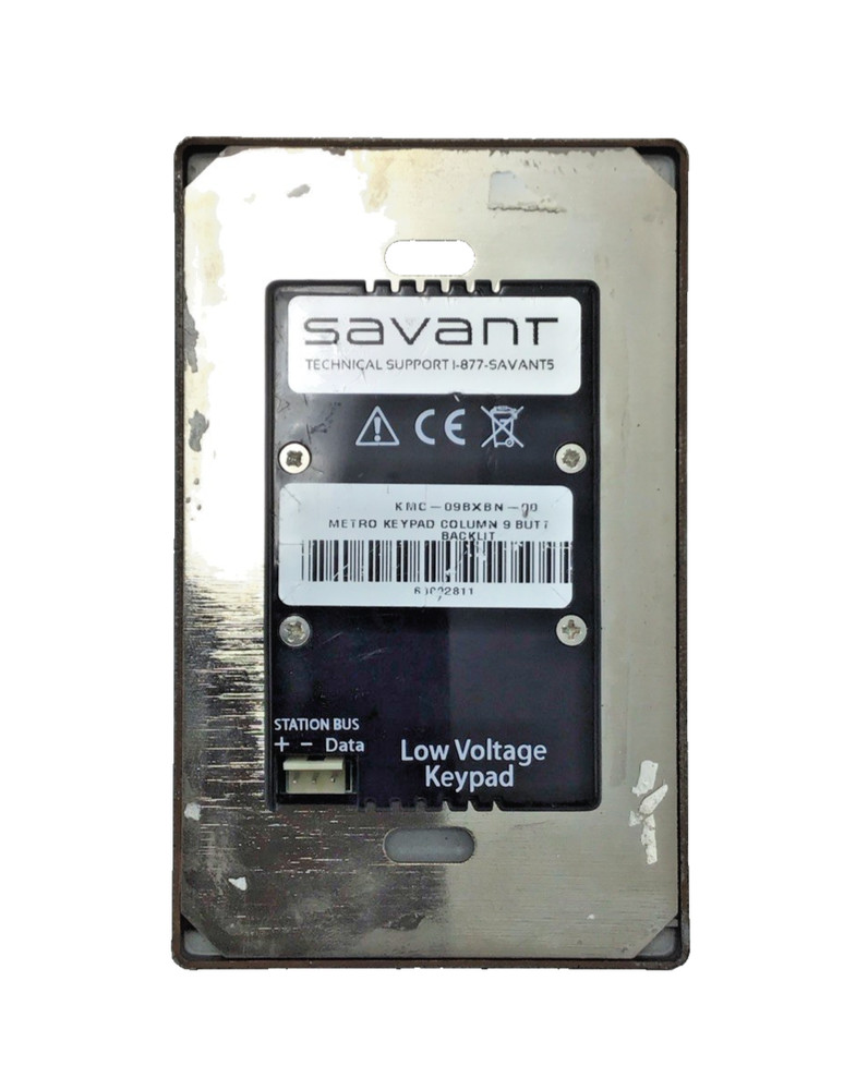 LiteTouch 9-Button Metropolitan Keypad Dimmer (Black) Savant