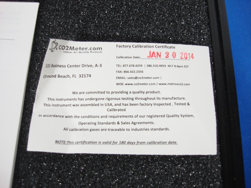 CO2 Meter CM-0056 CO2 0-5% Sampling Data Logger
