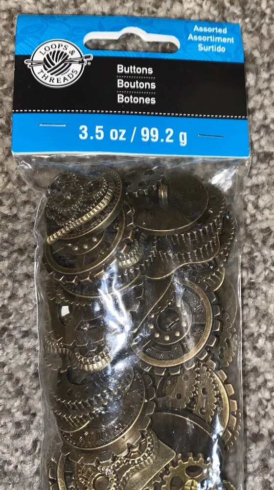 Loops and Threads Buttons 3.5 oz assorted