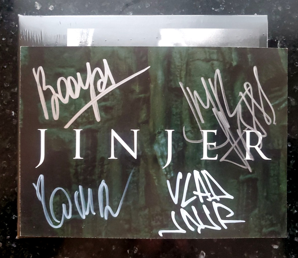JINJER SIGNED CD WALLFLOWERS AUTOGRAPHED FULL BAND