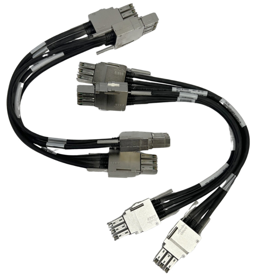 (LOT OF 4) Cisco STACK-T1-50CM Stackwise Stacking Cable