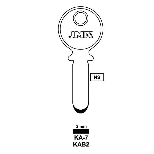 JMA KA-7 Dimple Key Blank Replacement for some KABA (5-Pack)