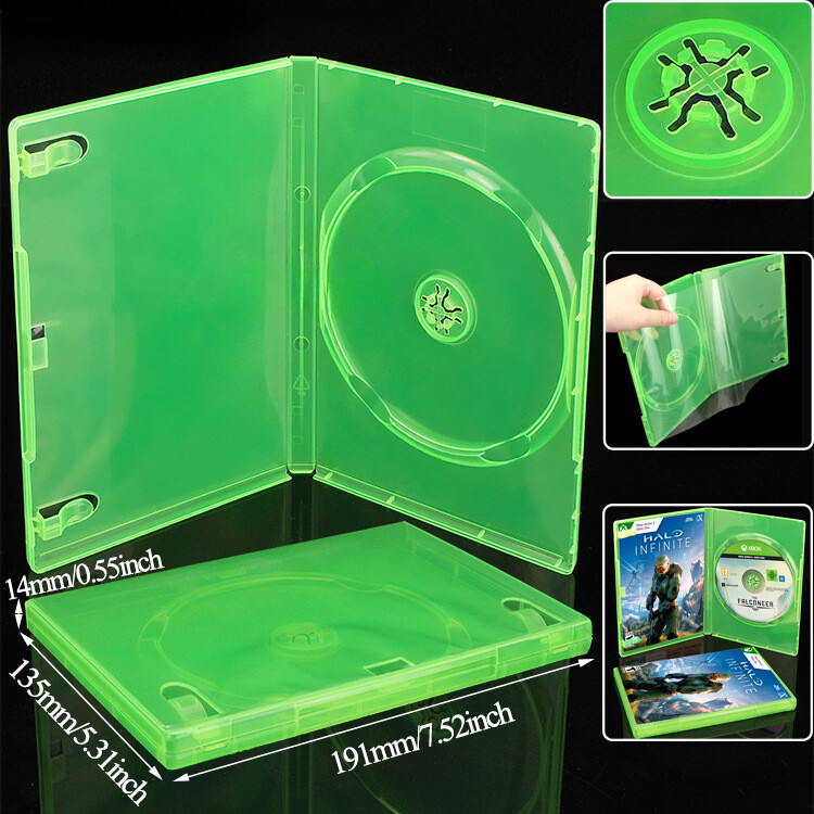 5PC For XBOX 360 Video Replacement Game Cases Standard CD Shell Storage