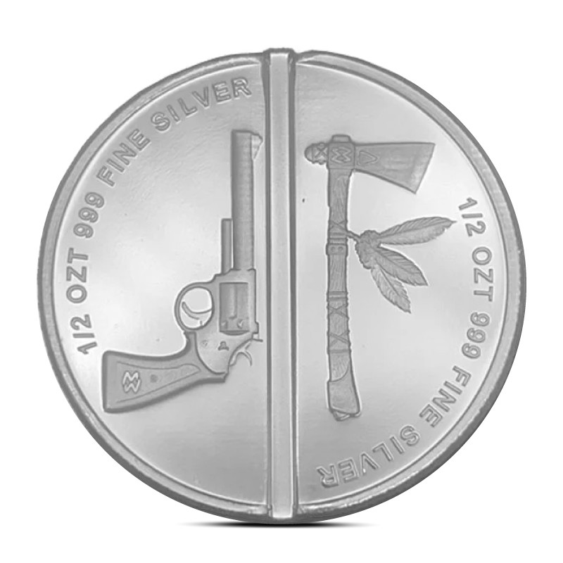 1 Oz Western Warrior Divisible Silver Round