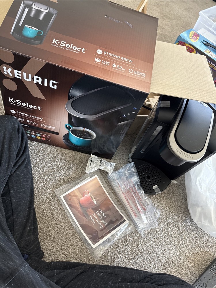 Keurig K-Select Single Serve K-Cup Coffee Maker • Matte Black • Open Box
