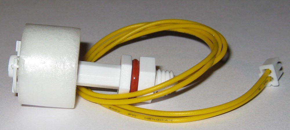 Mini Float Switch - Water Level Switch / Sensor - 24 VDC - 50mA 2 Pin Connector