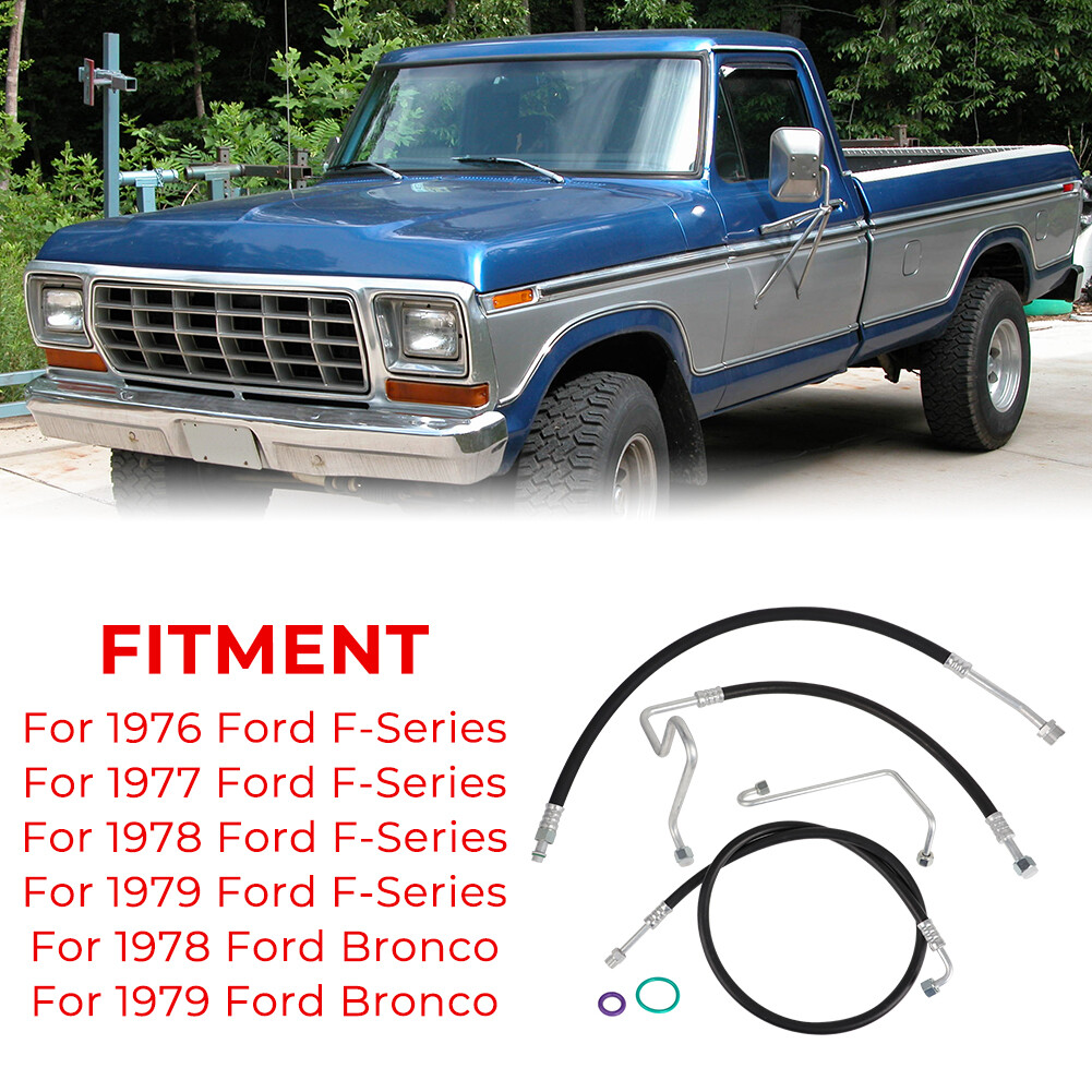 A/C Hoses Lines Set For 1976-1979 Ford F-100 F-150 & Bronco V8 Engine 1978-1979