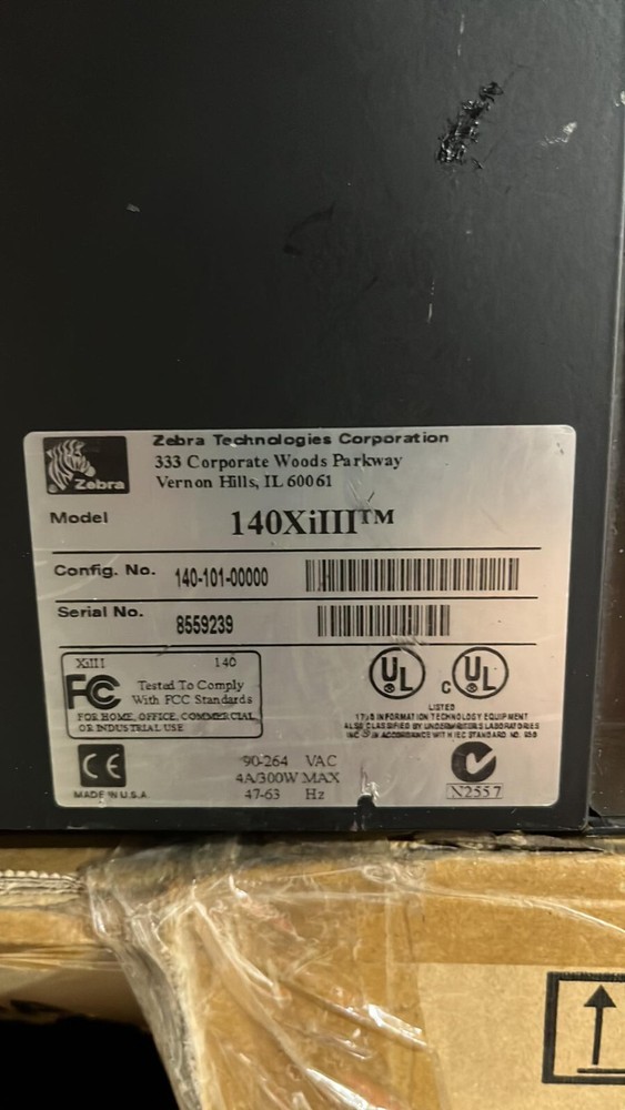Zebra 140Xi4 Direct Thermal Transfer Barcode Label Printer 140-101-000000
