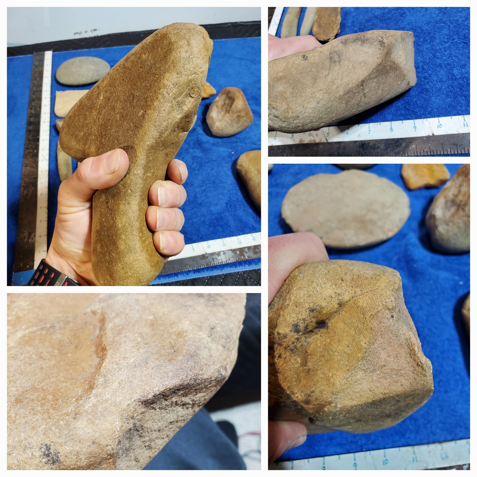 Indian Artifacts Polished Tools, Hammer Stones Bola Primitive Point Pennsylvania