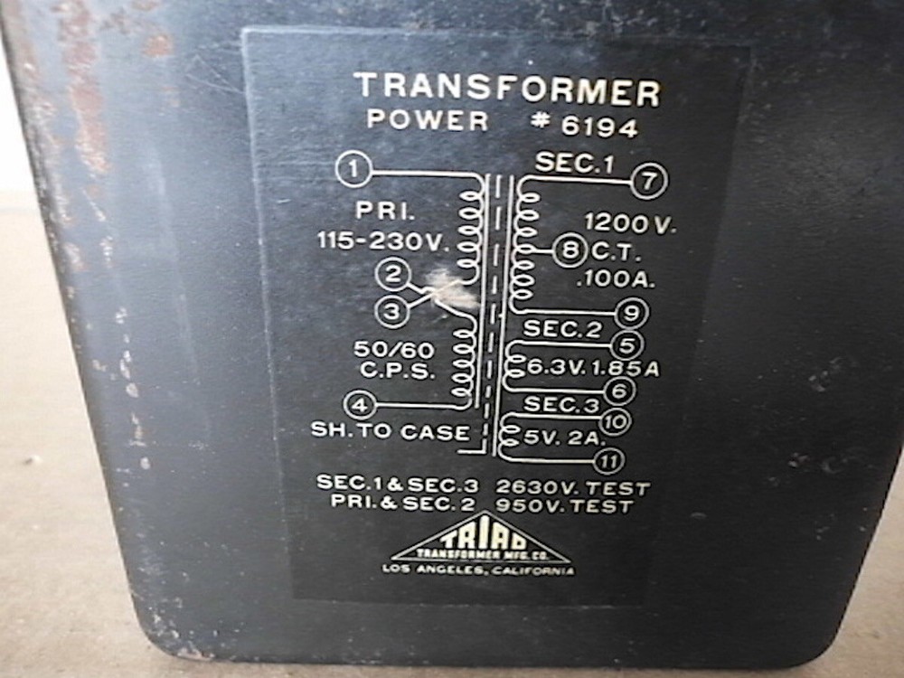 Triad | 6194 Power Transformer 100MA