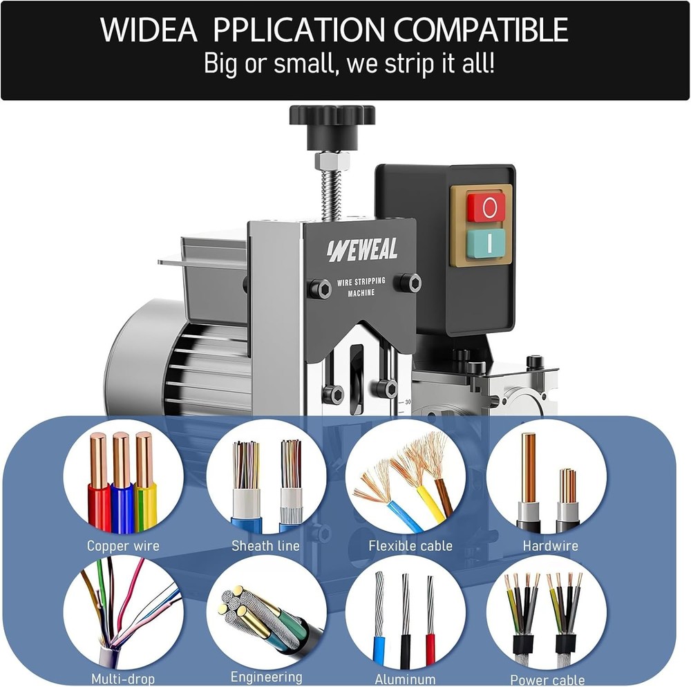 Machine, 0.06''-1.18'' Automatic Tool with All Aluminum Frame, Electric Wire ...