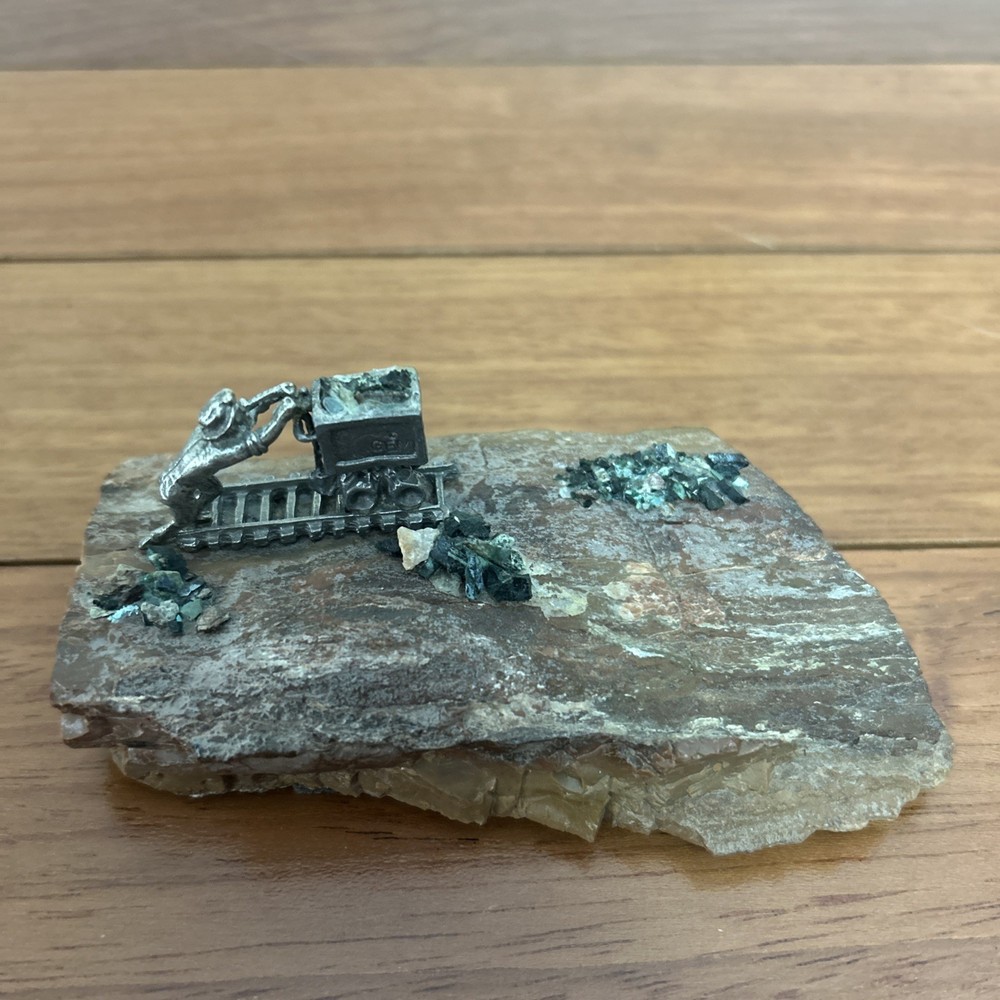 Gem Mining Pewter Paperweight