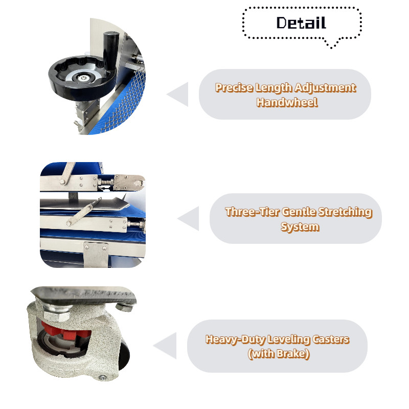 Automatic Toast Dough Molding Shaping Machine 3000pcs/h Thickness 0.04"-0.79