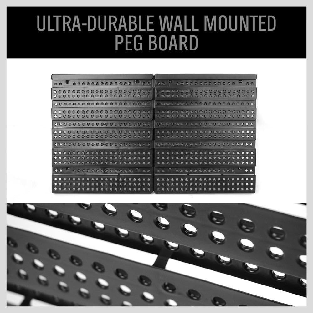 30PC Wall Mounted Storage Bins Organizer for Efficient Garage Tool Management