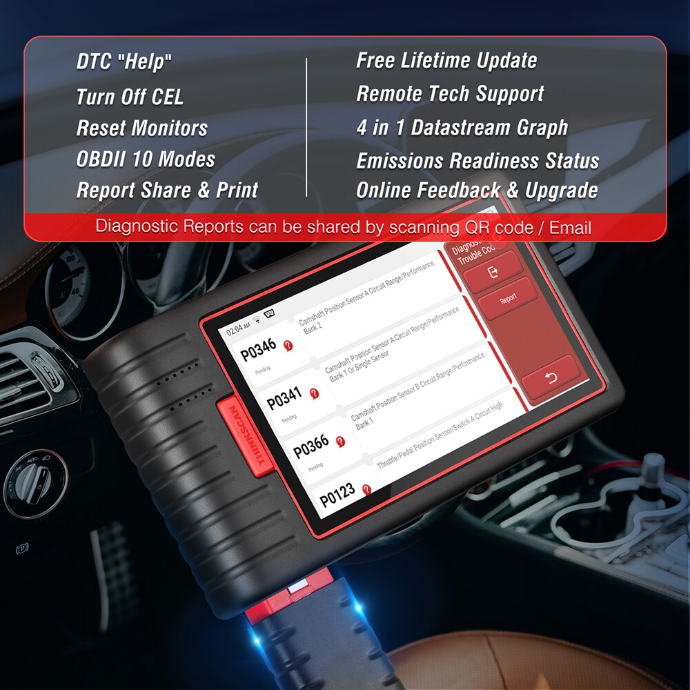 2026 Thinkcar OBD2 Scanner Wireless Thinkscan Max 2 Car Diagnostic Tool CANFD
