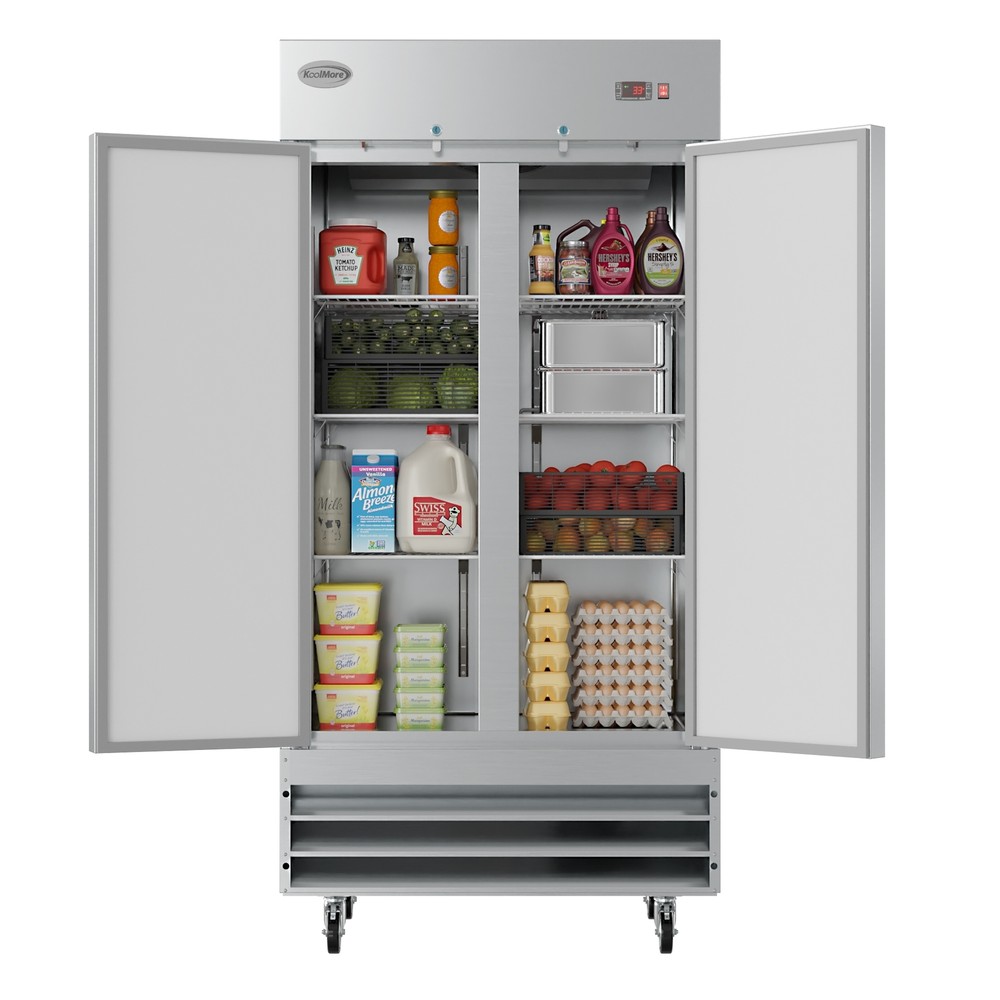 Koolmore RIR-2D-SS35C Reach-In Refrigerator