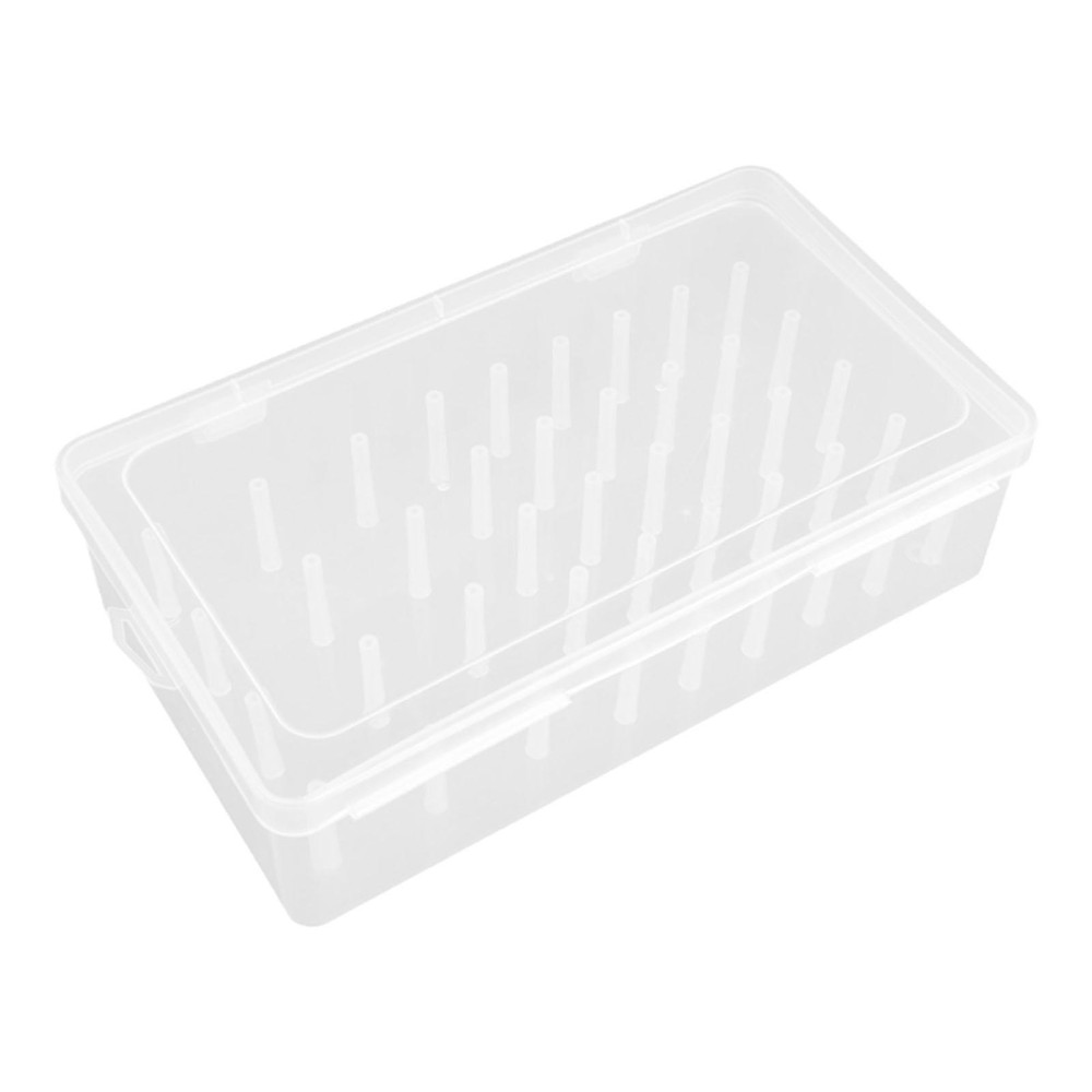 Sewing Thread Storage Box Container Transparent for Sewing Embroidery Spools