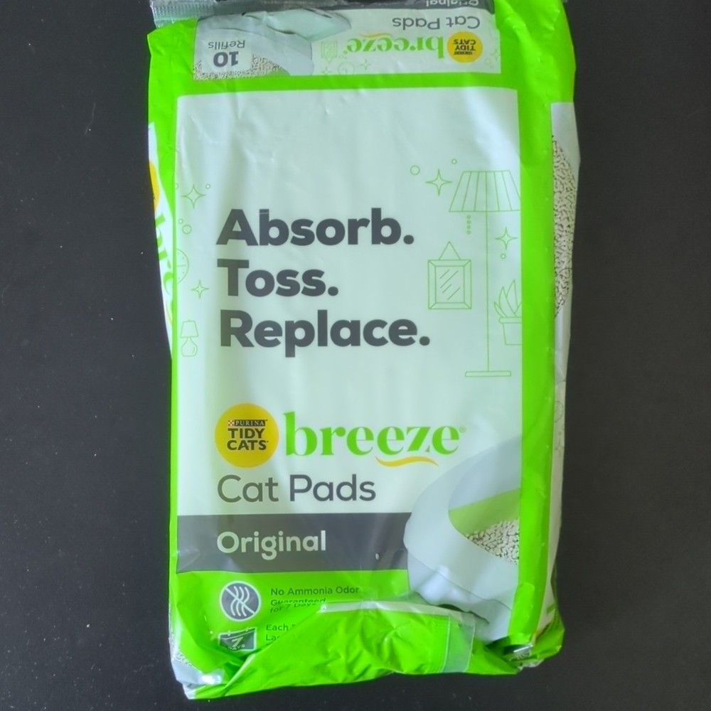 Breeze Cat Pads Refill 10 Count OPENED, 7 PADS REMAINING! PLEASE READ BELOW!!