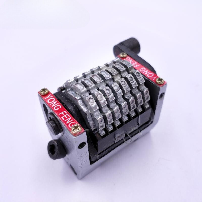 7 Digits Numbering Machine Horizontal Backward Last Three Bits Are Adjustable