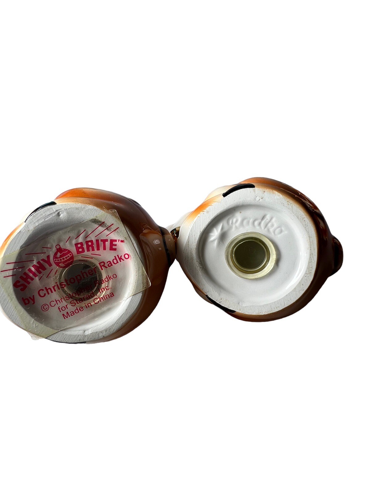 VTG Christopher Radko Shiny-Brite Salt And Pepper Shakers Deer Friends Retired