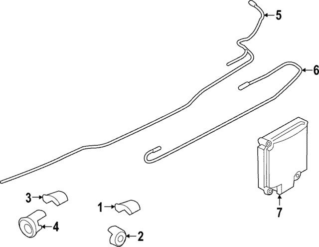 Genuine Ford Blind Spot Detection System Warning Sensor NK4Z14C689A