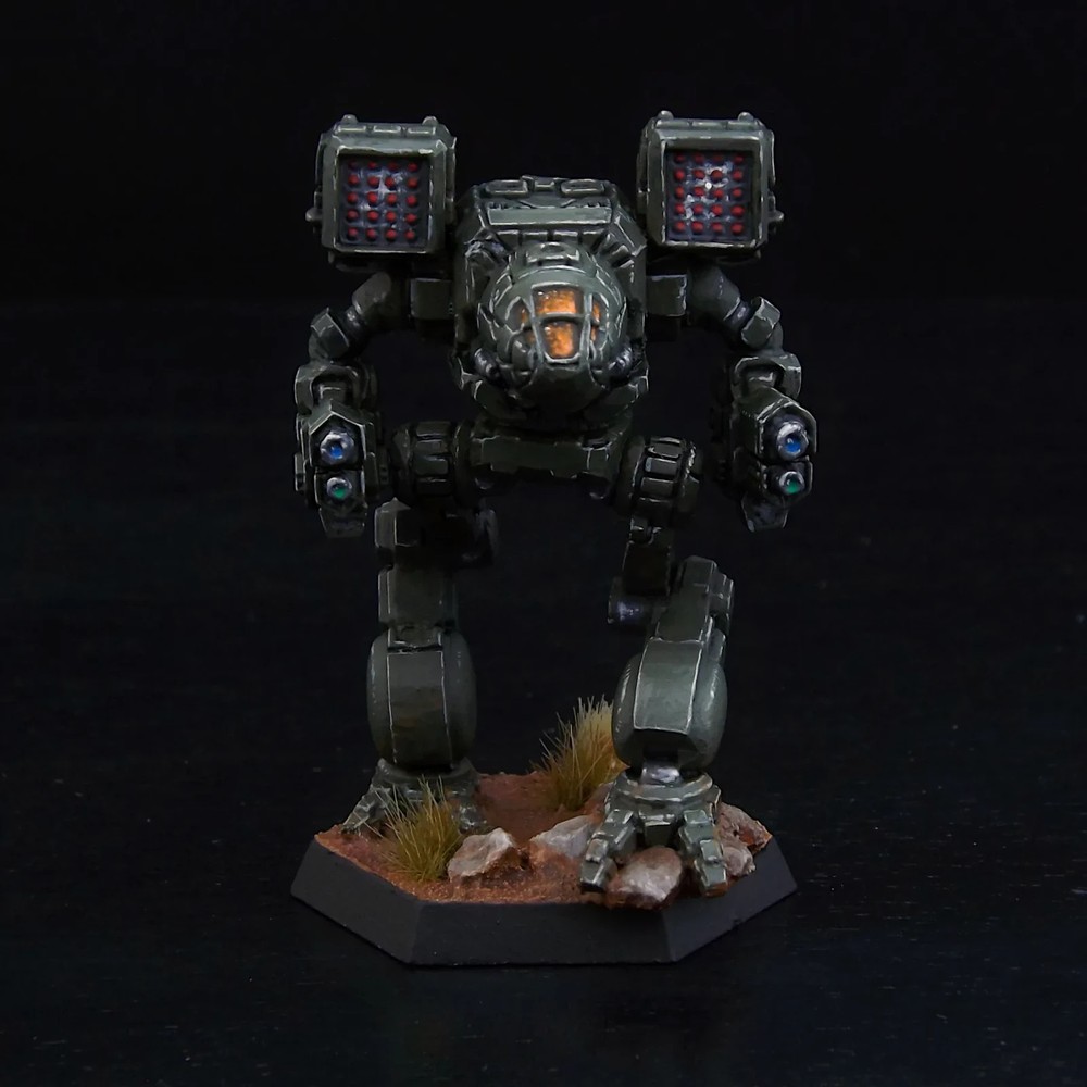 Painted BattleTech Miniature Timber Wolf Mech