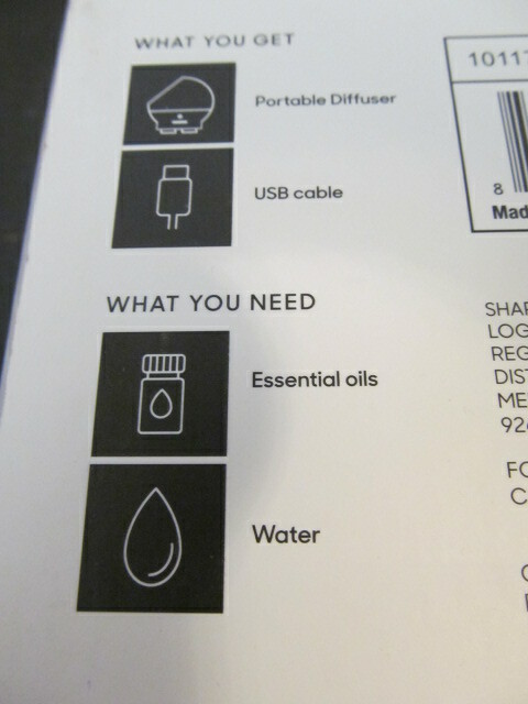 Sharper Image Portable Aromatherapy Diffuser