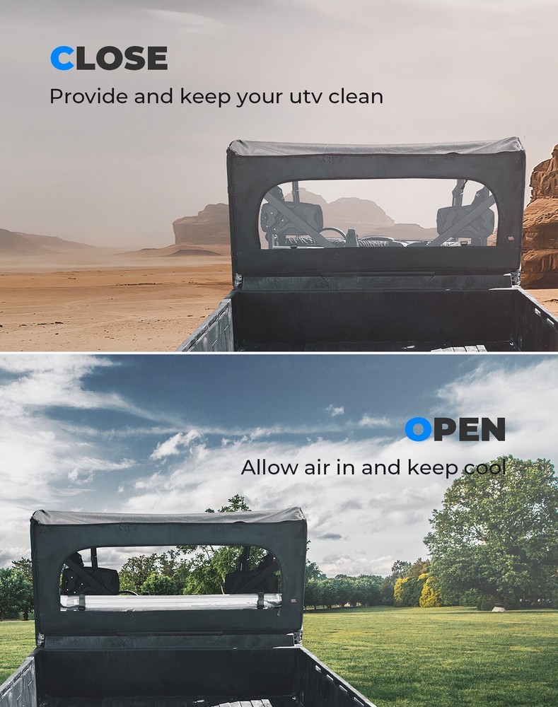UTV Rear Soft Window Windshield Waterproof for Tracker 800SX / Crew 2020-2024