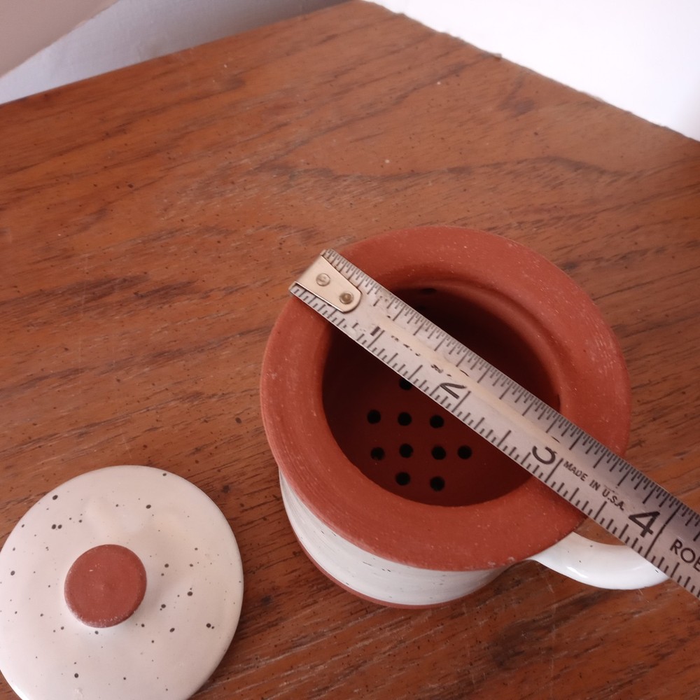 Beautiful Ceramic Tea Cup with Removable Infuser & Lid + Handle