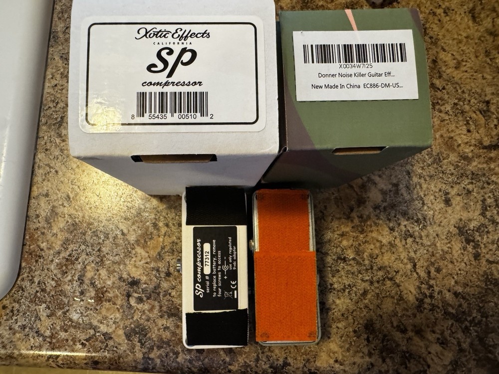 Xotic SP Compressor and Donner Noise Gate With Boxes