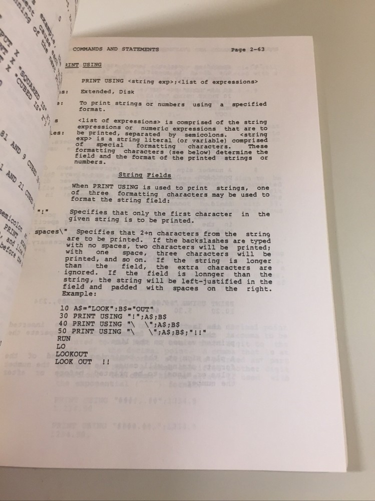 Vintage 1981 KAYPRO Microsoft BASIC Software Manual (NO DISK)