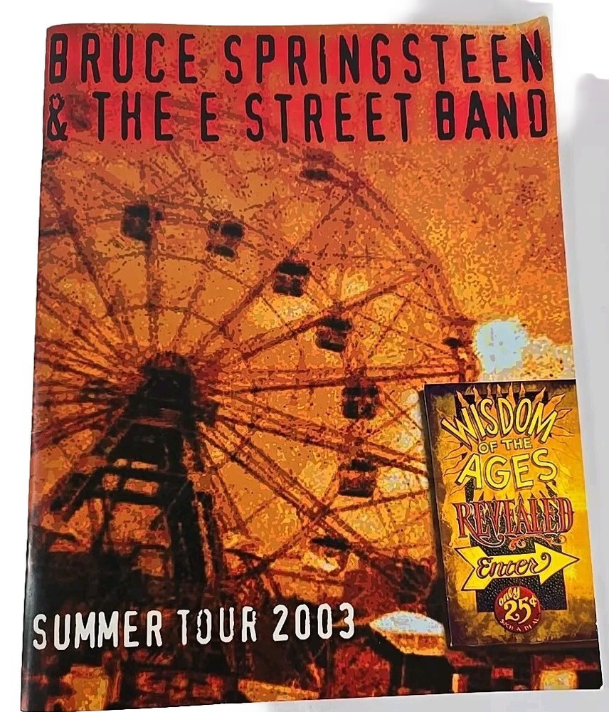 Bruce Springsteen and the E Street Band summer tour program  2003
