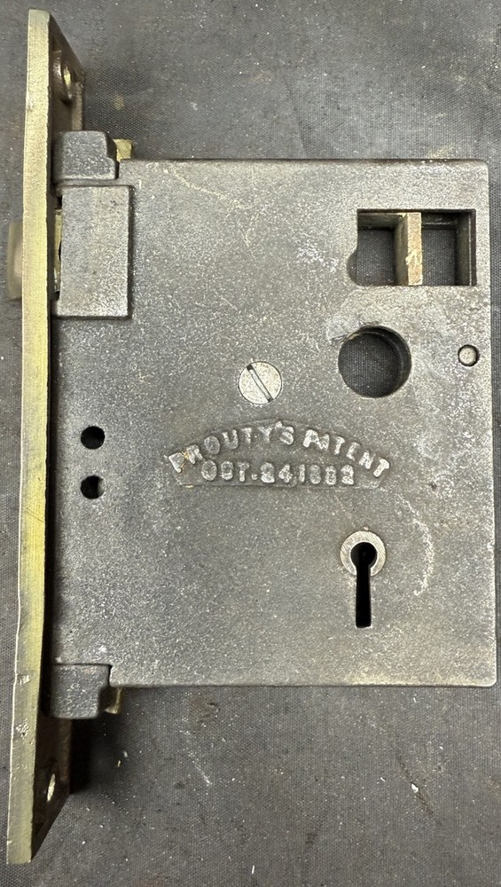 Push Button Door Knobs - Brass And Porcelain Designed By Augustus Prouty 1880