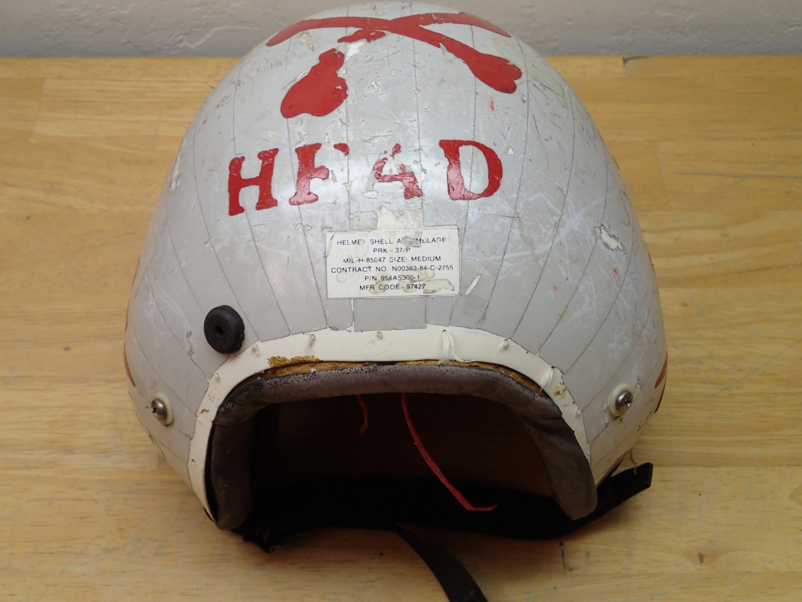 Gentex Vintage PRK-37/P Aircraft Flight Crew Helmet Incomplete Rough Estate Item