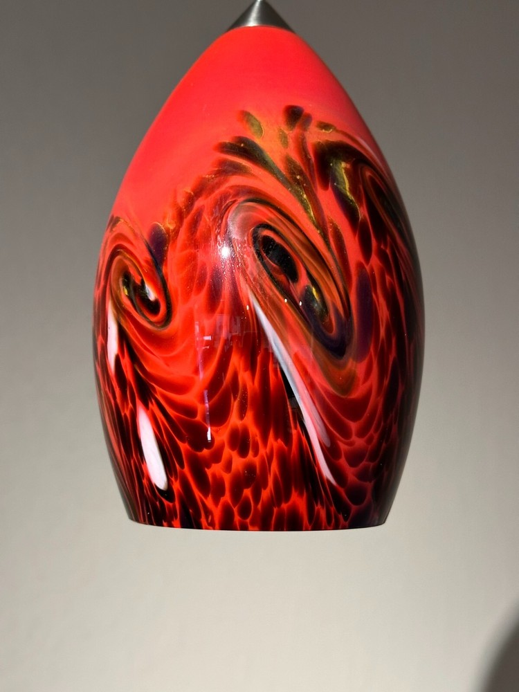 Red Lava Pendant - Tech Lighting Compatible - 12V Halogen - NEW