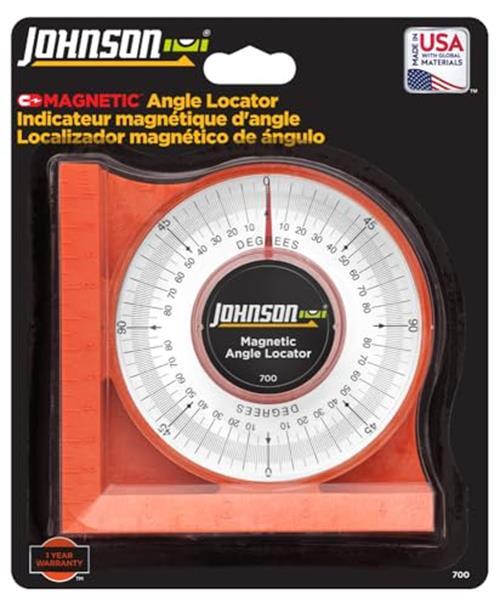 Johnson Level & Tool 700 Magnetic Angle Locator, Assorted Sizes , Styles