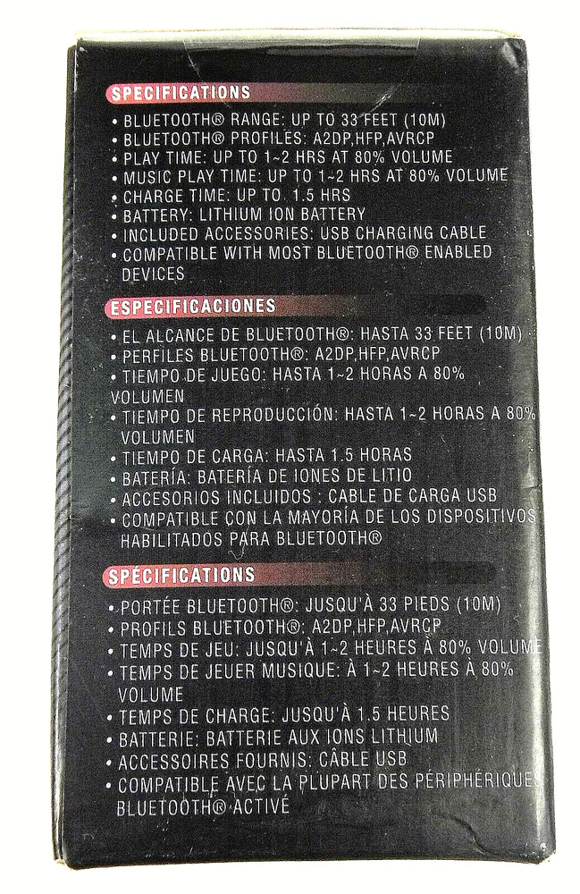 COBY PodBox Wireless Bluetooth Speaker - Black