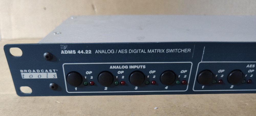Broadcast Tools ADMS 44.22 Analog / AES Digital Matrix Switcher