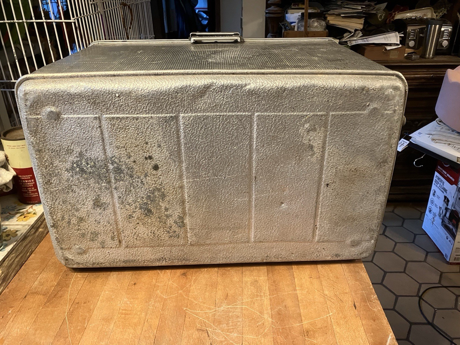 J.C. Higgins Aluminum Cooler Camping Ice Chest Vintage 1950's MCM Sears Roebuck