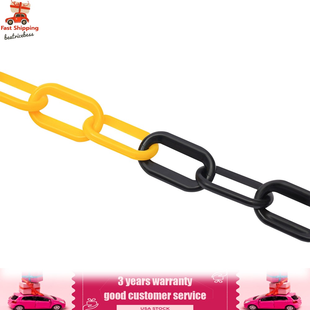 6 Pack Traffic Cones Adjustable Delineator Post Portable Parking Pole W/ Chains