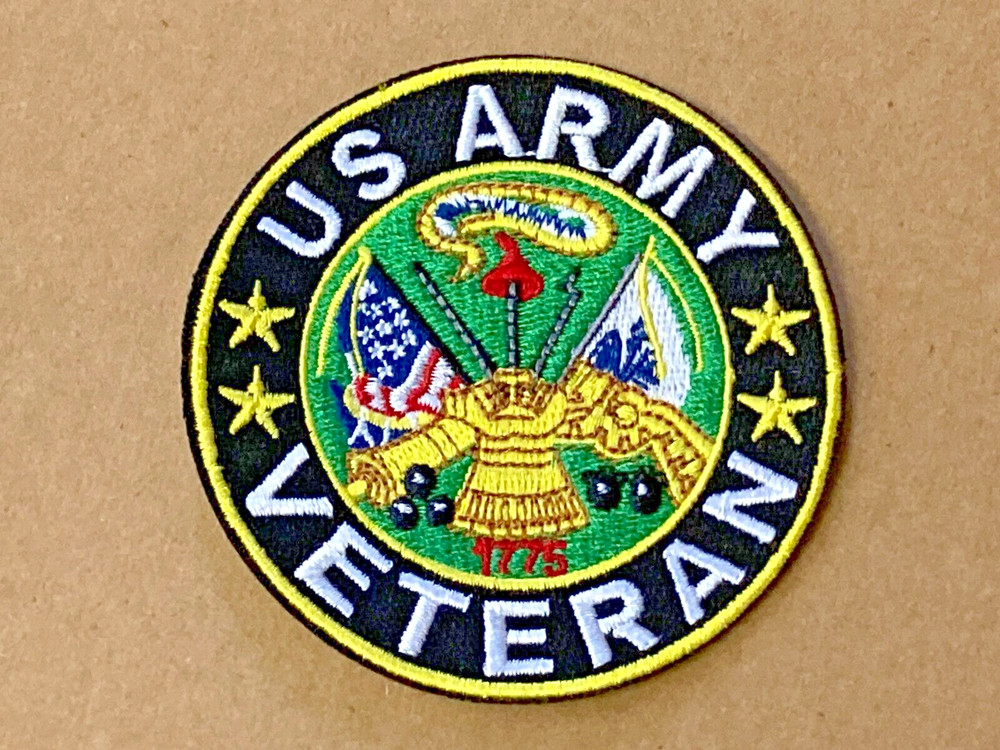 U.S. Army Veteran ~ Embroidered Patch  ~ Iron On