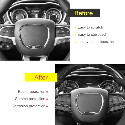 Shift Paddle Extended Compatible for Dodg Durango Charger Challenger Black