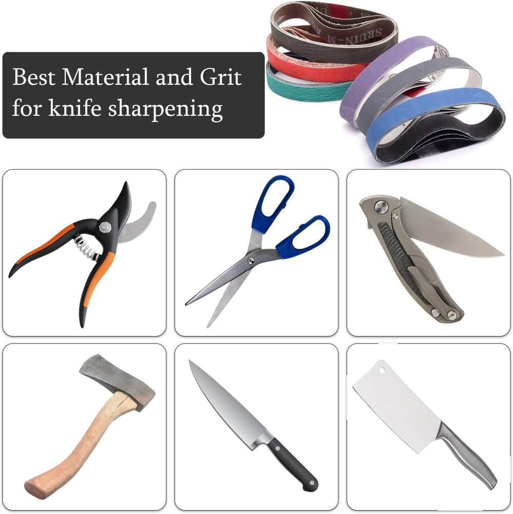 32 Pack 1/2" X 10" Replacement Knife Sharpener Sanding Belts for Work Sharp WSCM