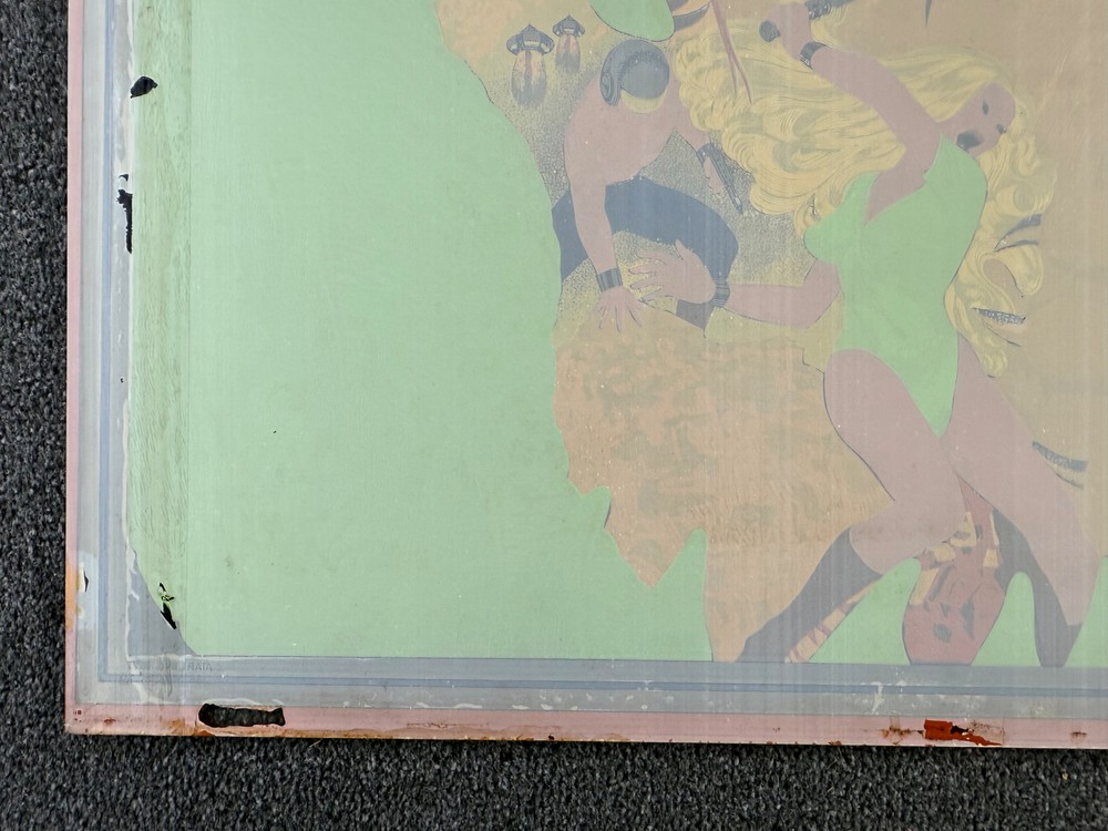 Atari Middle Earth Pinball Machine Game Backglass ORIGINAL