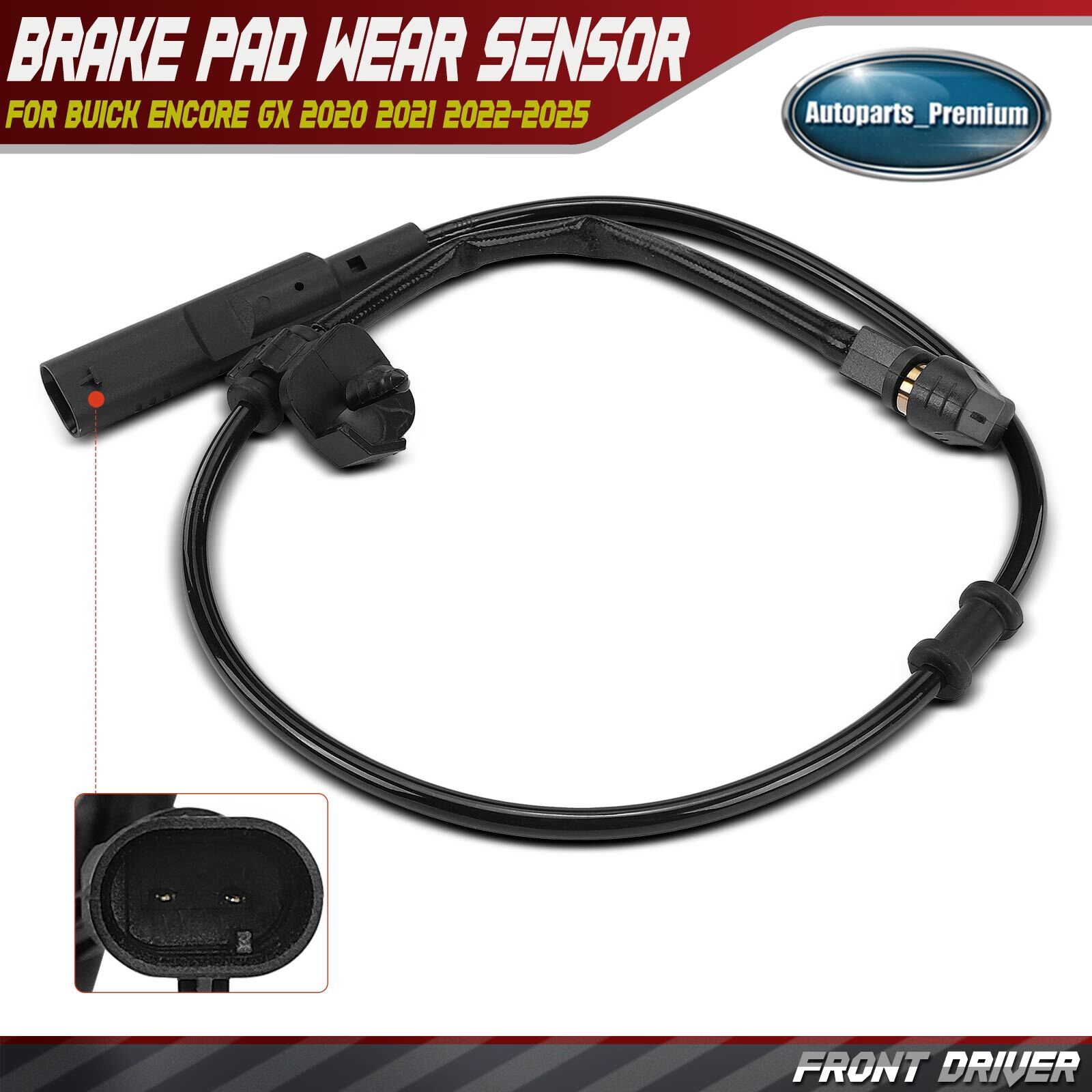 Front Driver Left LH Side Brake Pad Wear Sensor for Buick Encore GX 2020-2025