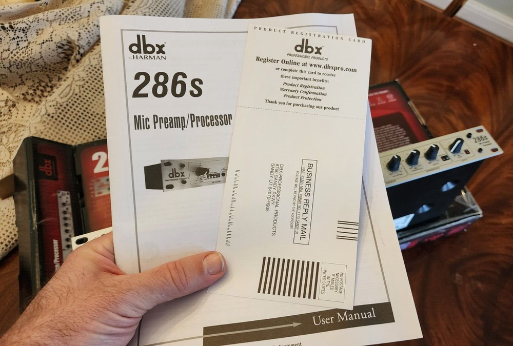 Reduced Price! DBX 286s Microphone Preamp/Processor - Great for podcasting!