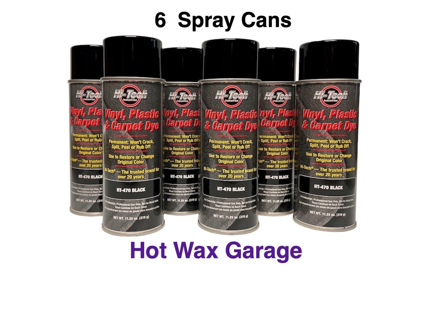Hi-Tech Vinyl, Plastic & Carpet Dye – Black HT-470 (6 Pack) ***Free Shipping***