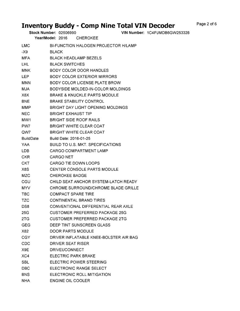 Used Blind Spot Detection System Warning Control Module fits: 2016 Jeep Cherokee