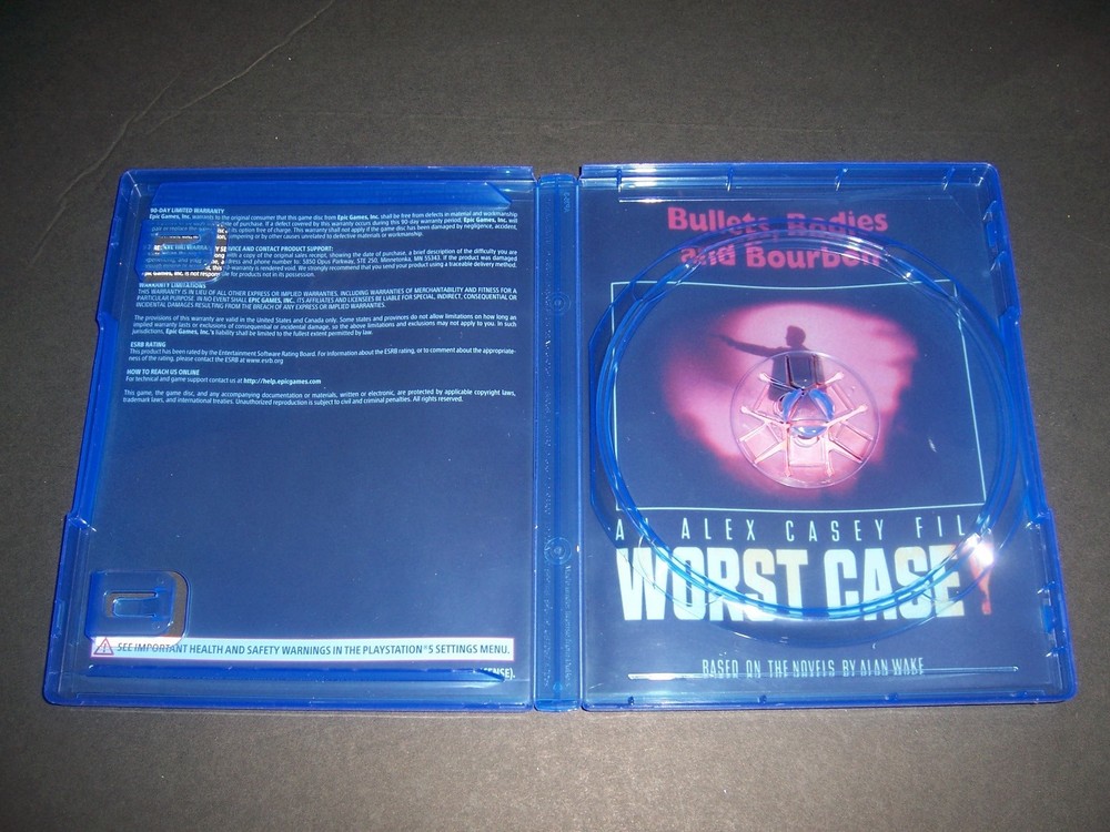Authentic Case Artwork ONLY - Alan Wake II 2 PlayStation 5 PS5 Box